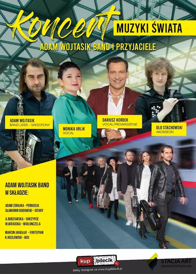 Koncert Muzyki Świata - Adam Wojtasik Band i Przyjaciele