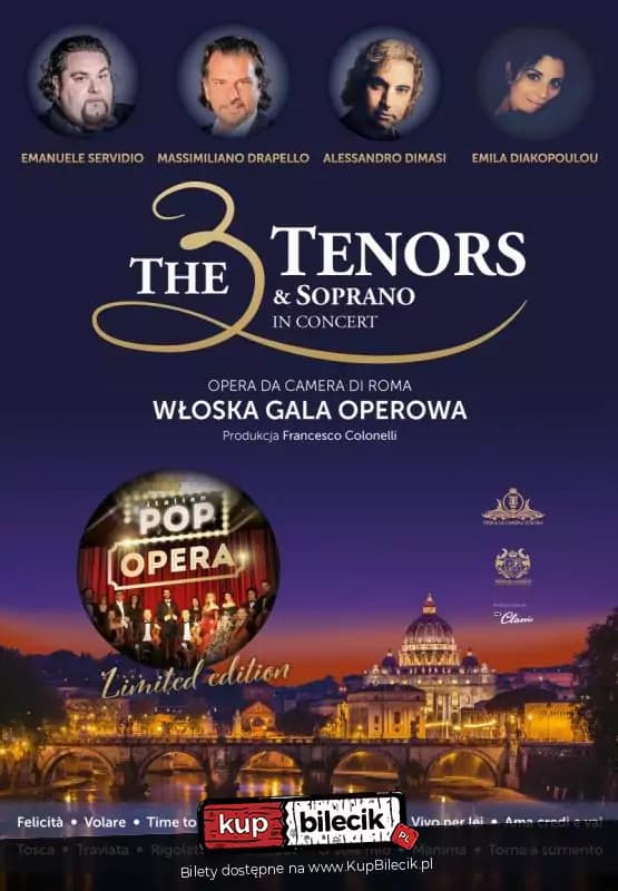 The 3 Tenors & Soprano - Włoska Gala Operowa